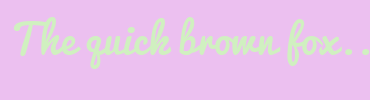 Image with Font Color D0F0C0 and Background Color ECC0F0